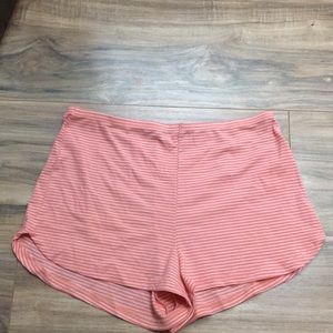 Free People ribbed knit sleep shorts